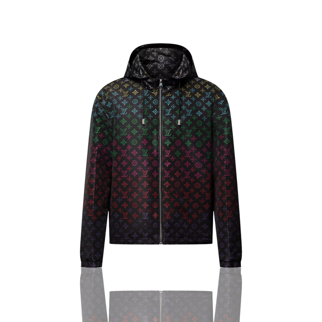 LV Monogram Flowers Gradient Printed Windbreaker