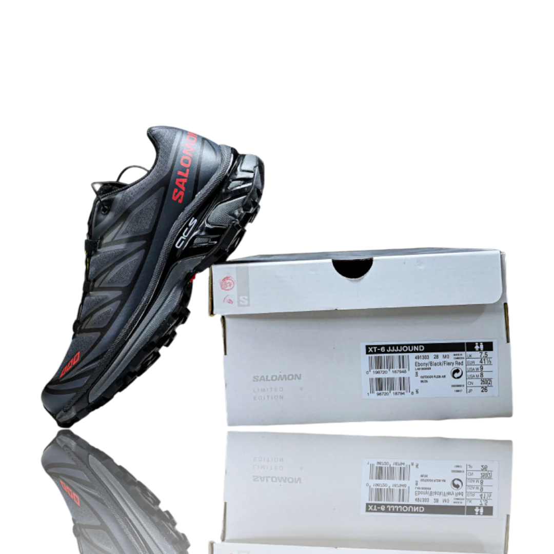Salomon x JJJJound XT-6 'Black Fiery Red'