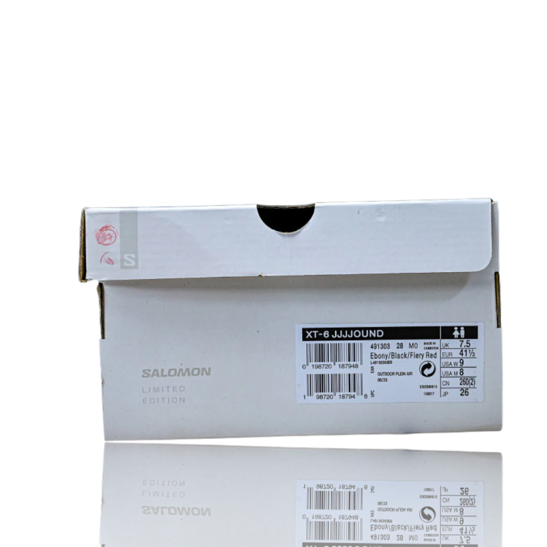 Salomon x JJJJound XT-6 'Black Fiery Red'