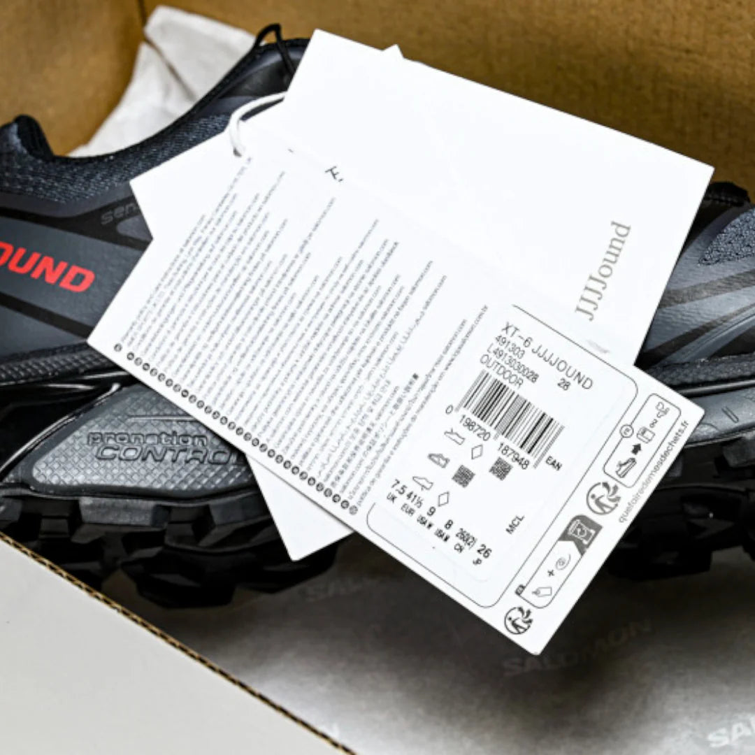Salomon x JJJJound XT-6 'Black Fiery Red'