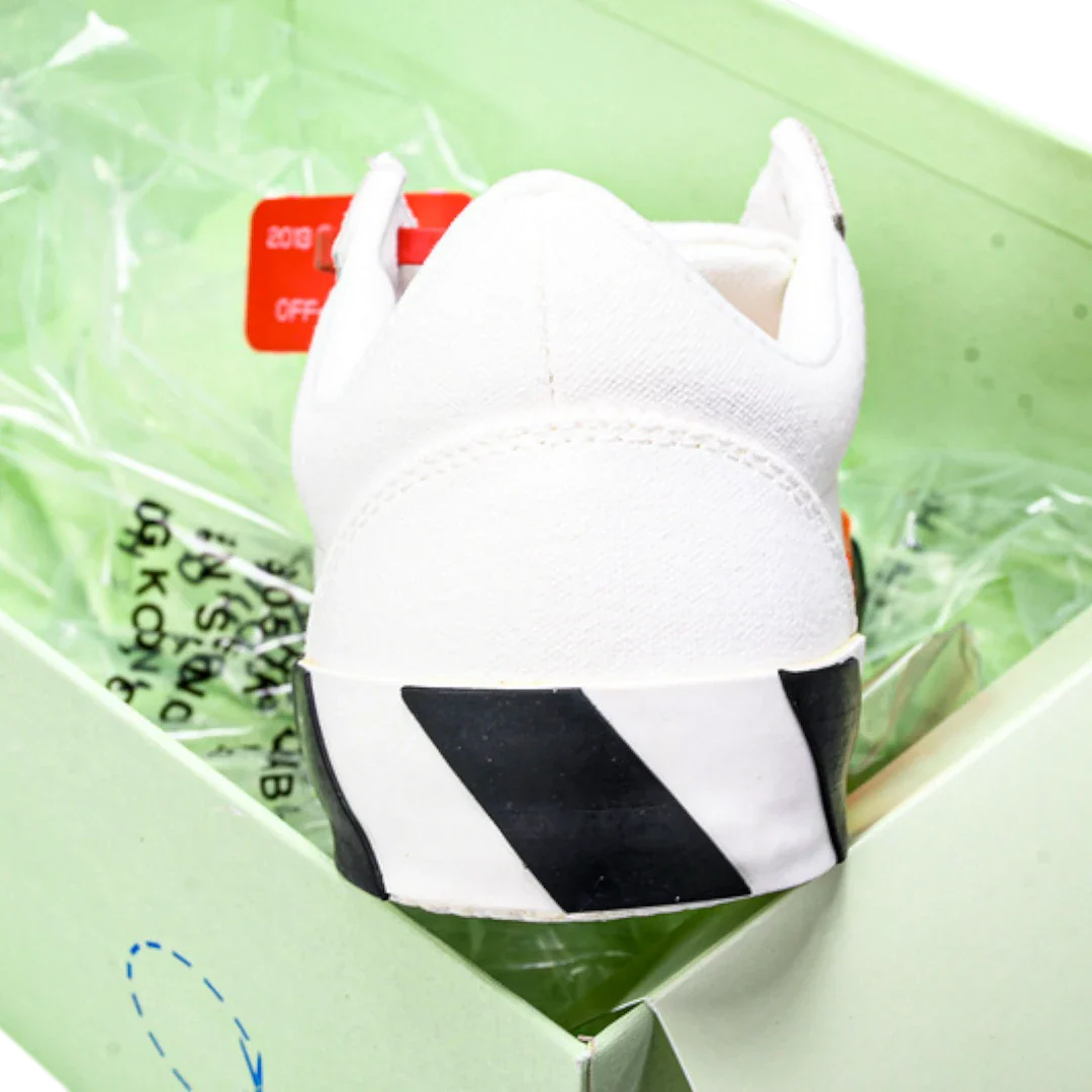 Off-White Vulc Low 'White' (‘C 2018)  Old Stripes