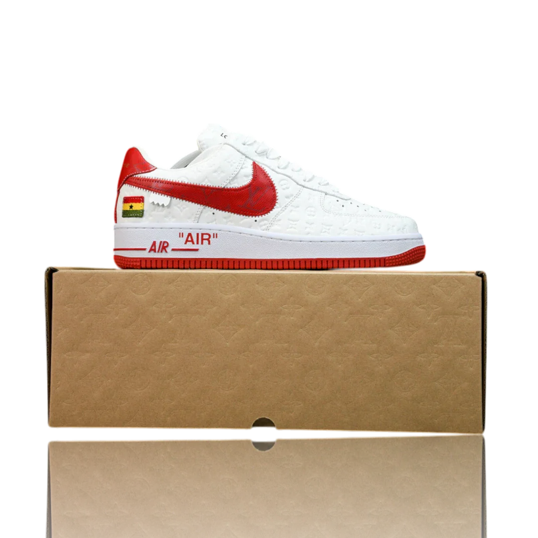 Louis Vuittоп x AF1 By Virgil Abloh 'White Red'