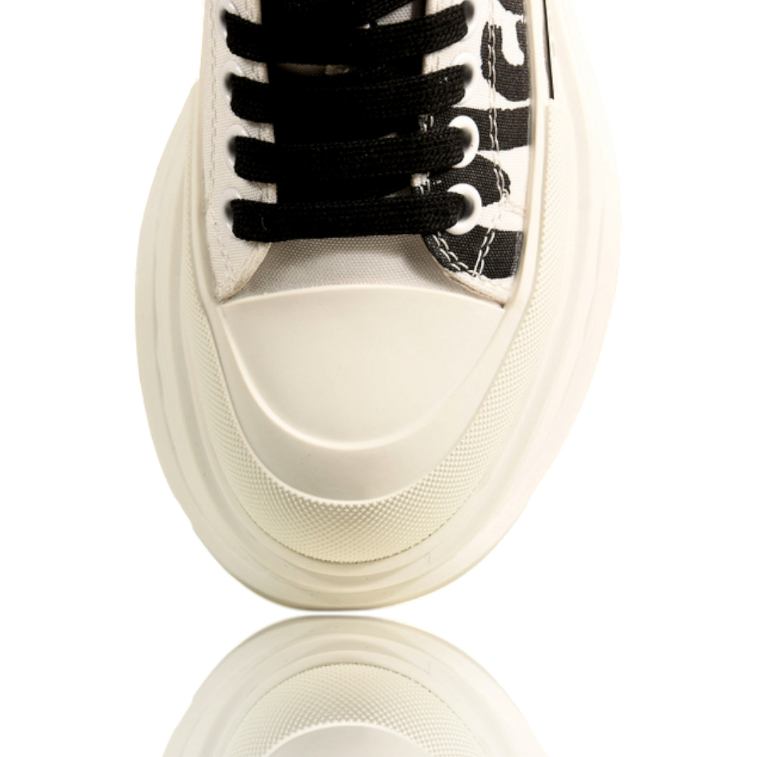 McQueen Tread Slick Low  Graffiti 'White'
