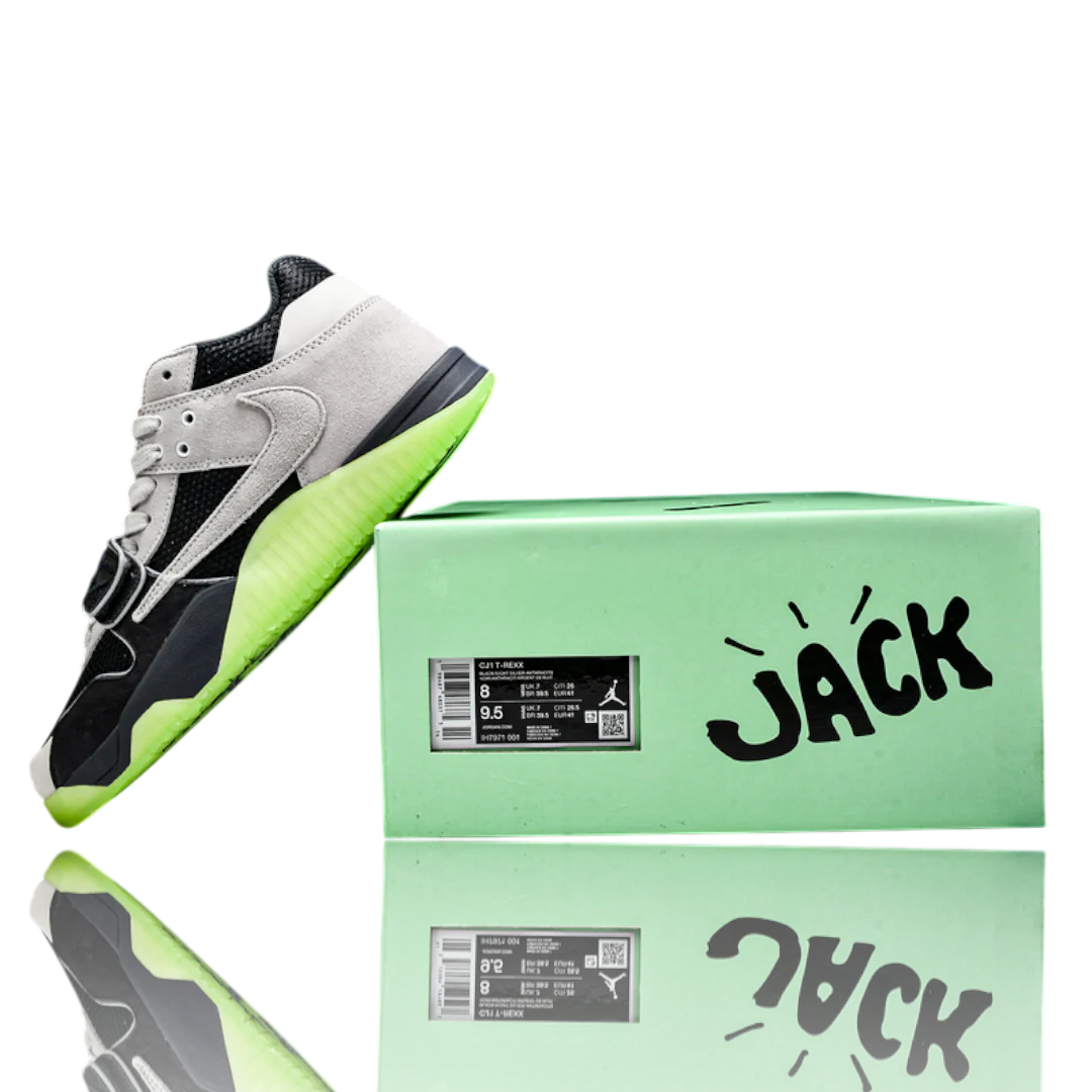 Travis Scott x Chase B Jumpmn Jack TR 'Black Night Silver'