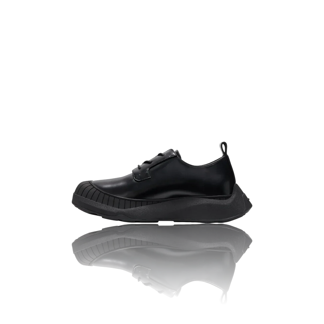 Black Leather Oxford Shoes