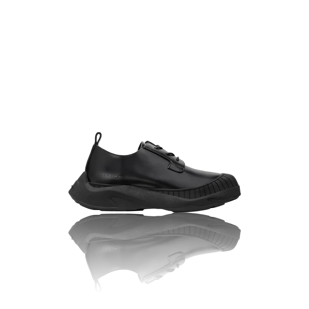 Black Leather Oxford Shoes