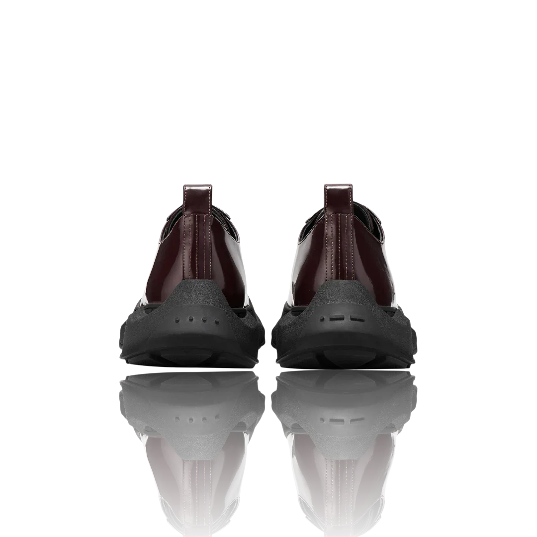 Burgundy Leather Oxford Shoes