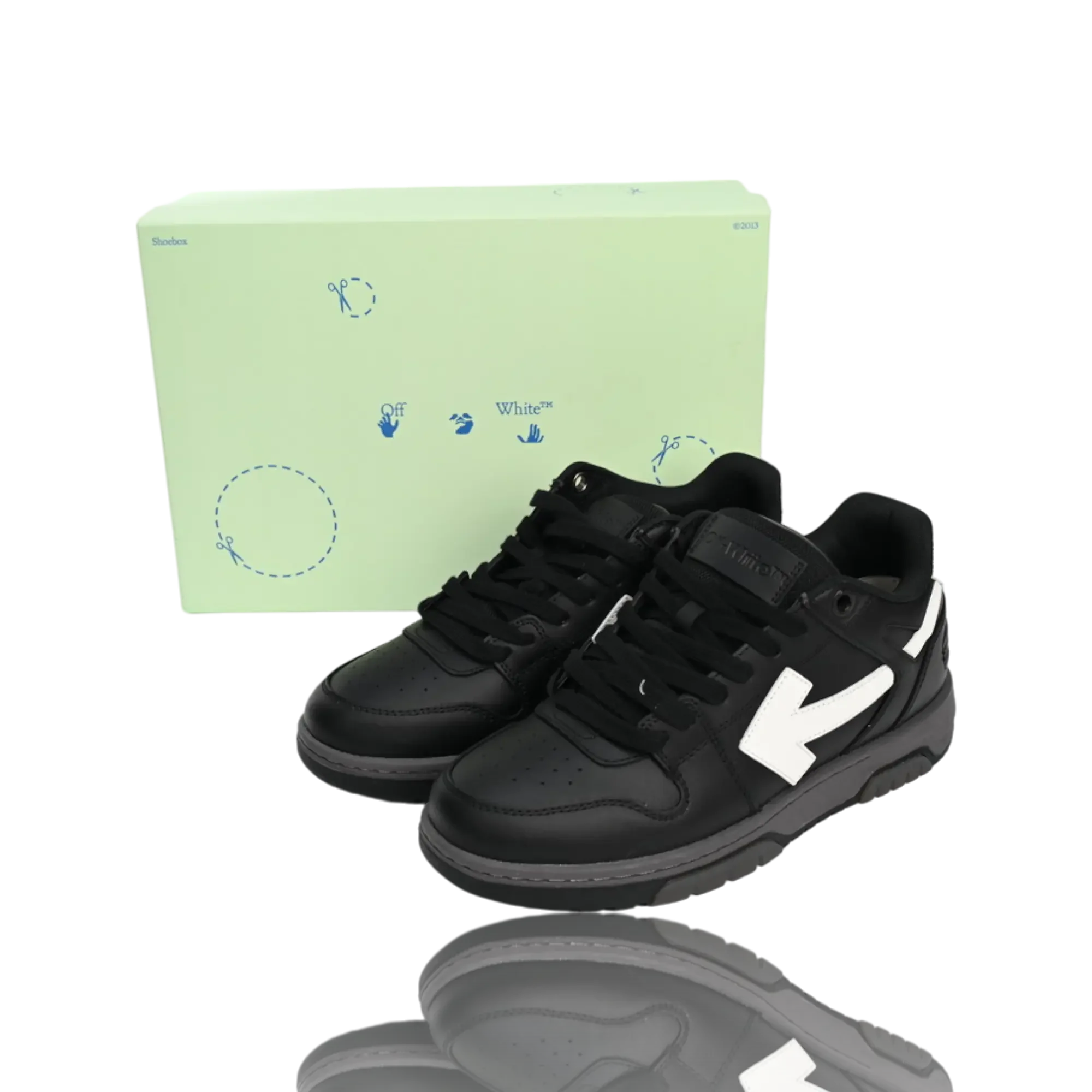 Off-White Out Of Office Low Top 'Black White'