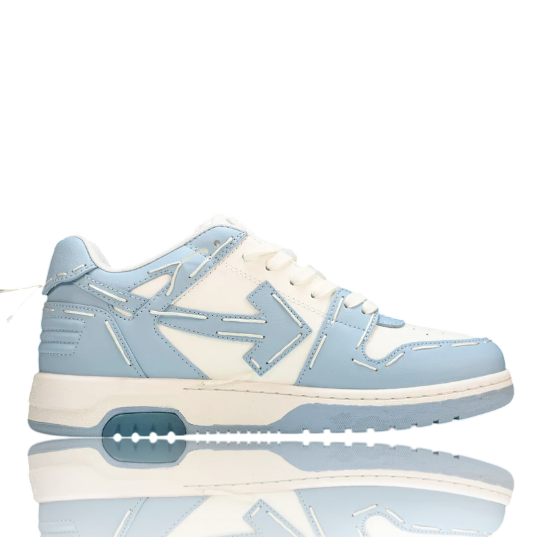 Off-White Out Of Office Low Top - Sartorial Stitch 'White Light Blue'