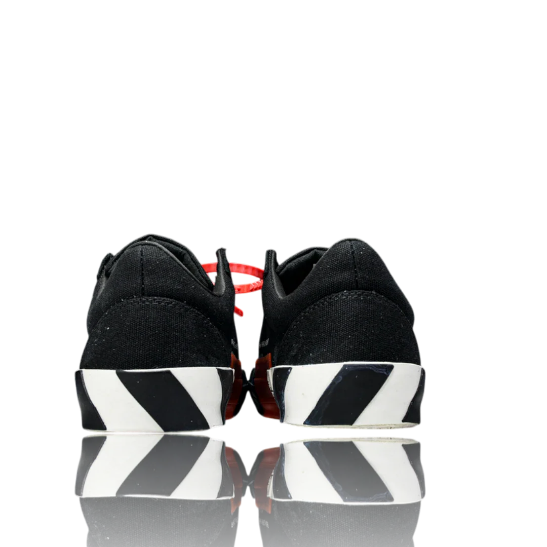 Off-White Vulc Low 'Black' (‘C 2018) Old Stripes
