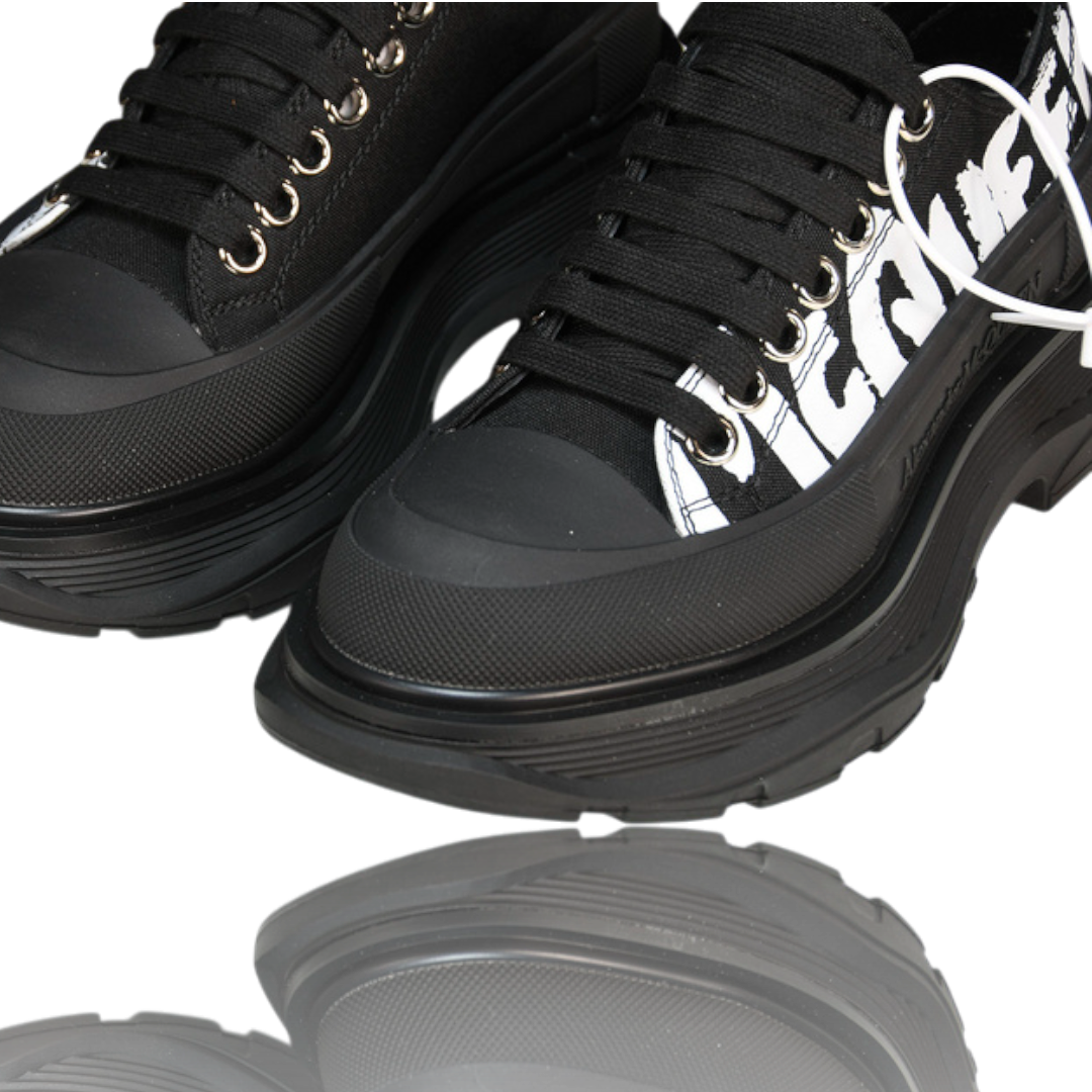 McQueen Tread Slick Low  Graffiti 'Black'