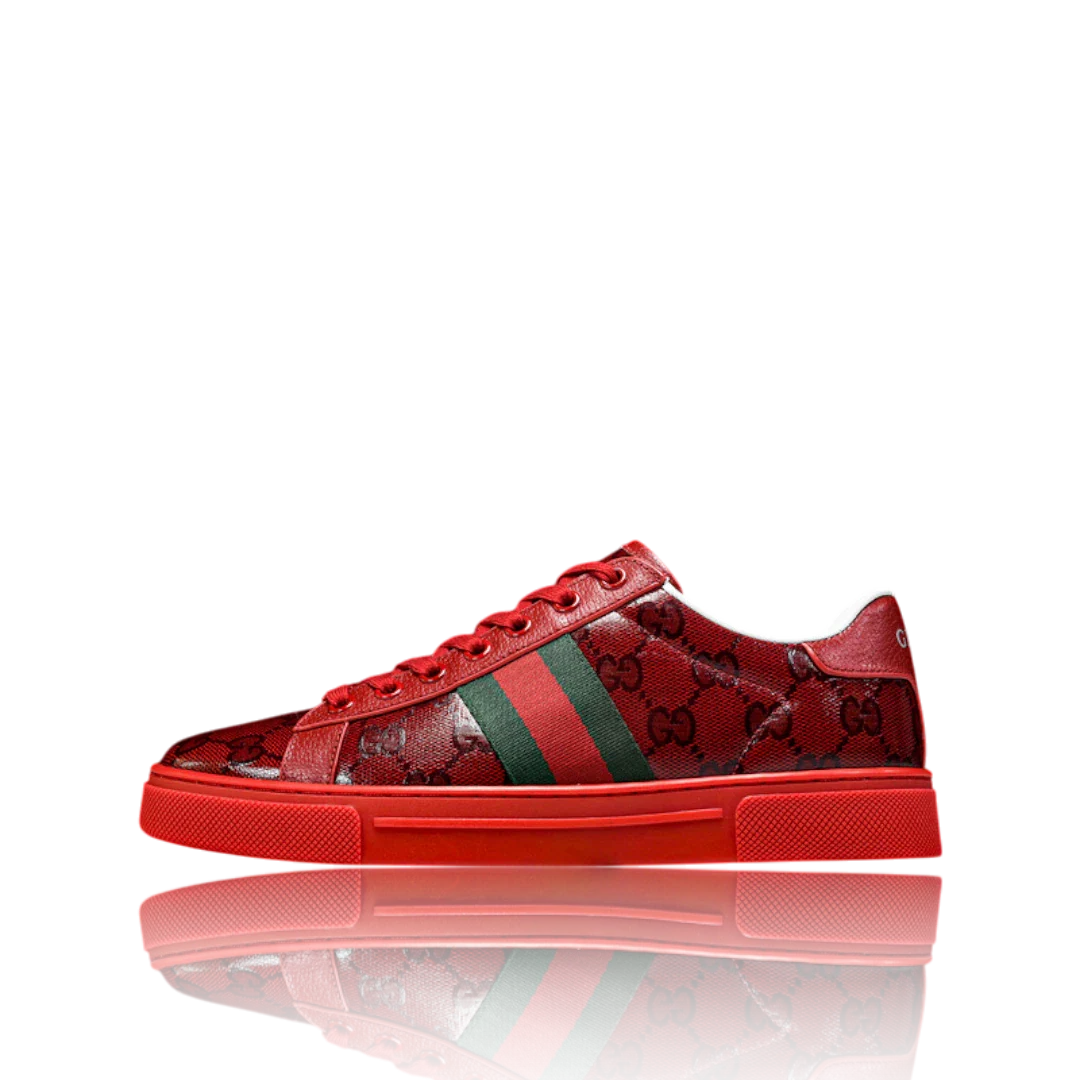 Guссi Ace Web 'Red Monogram'