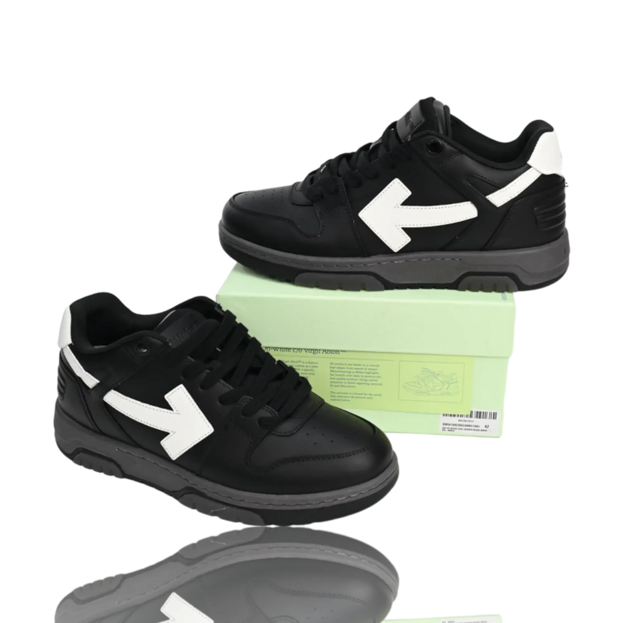 Off-White Out Of Office Low Top 'Black White'