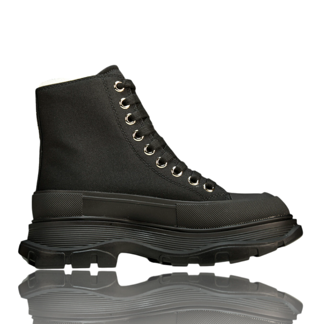 McQueen Tread Slick Boot  Graffiti 'Black'