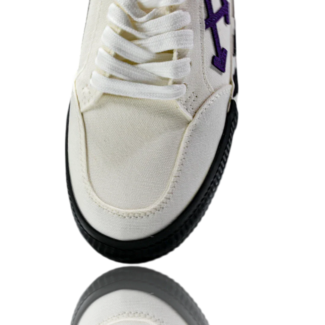 Off-White Vulc Low 'White Purple Arrow'