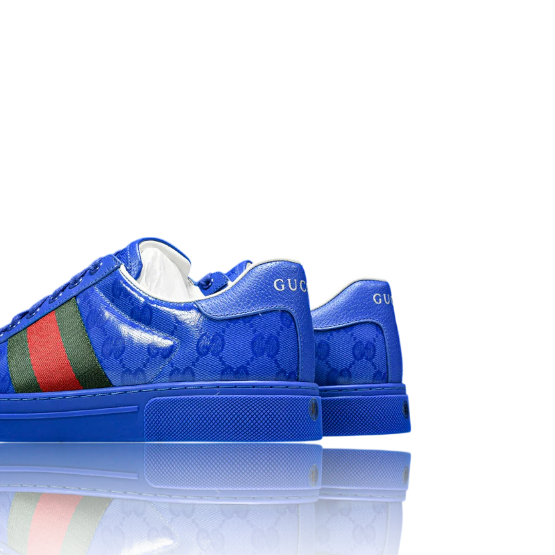 Guссi Ace Web 'Blue Monogram'