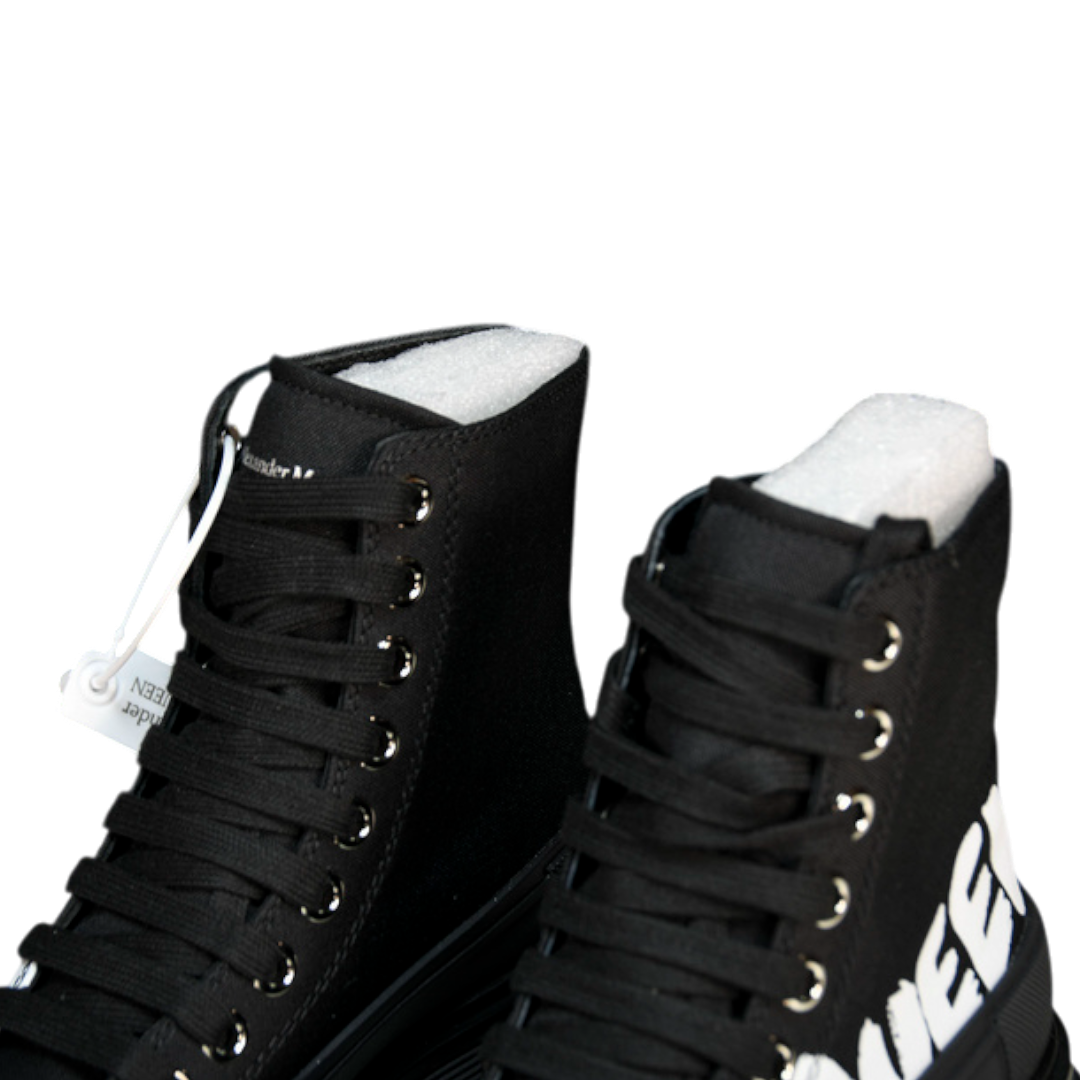 McQueen Tread Slick Boot  Graffiti 'Black'
