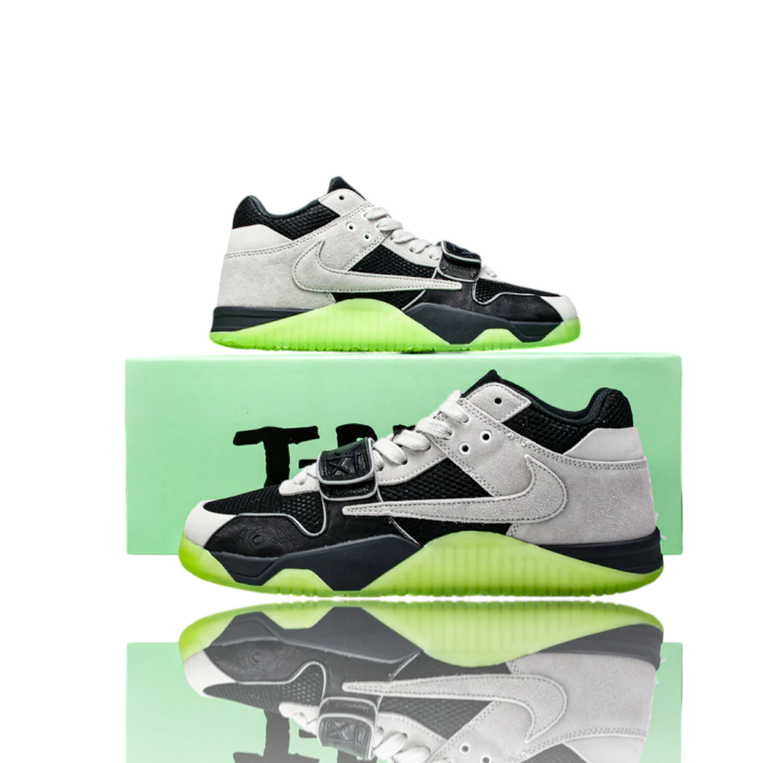 Travis Scott x Chase B Jumpmn Jack TR 'Black Night Silver'