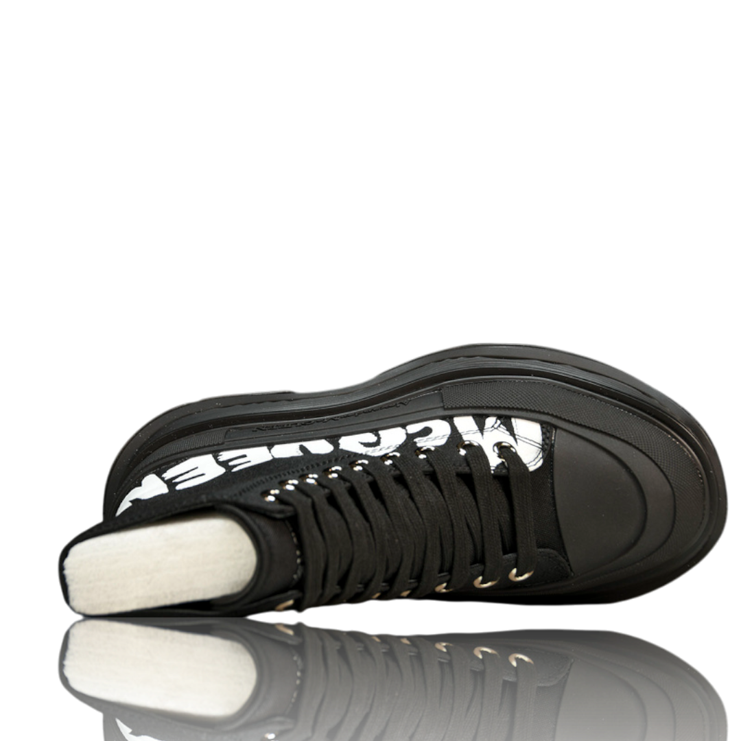 McQueen Tread Slick Boot  Graffiti 'Black'