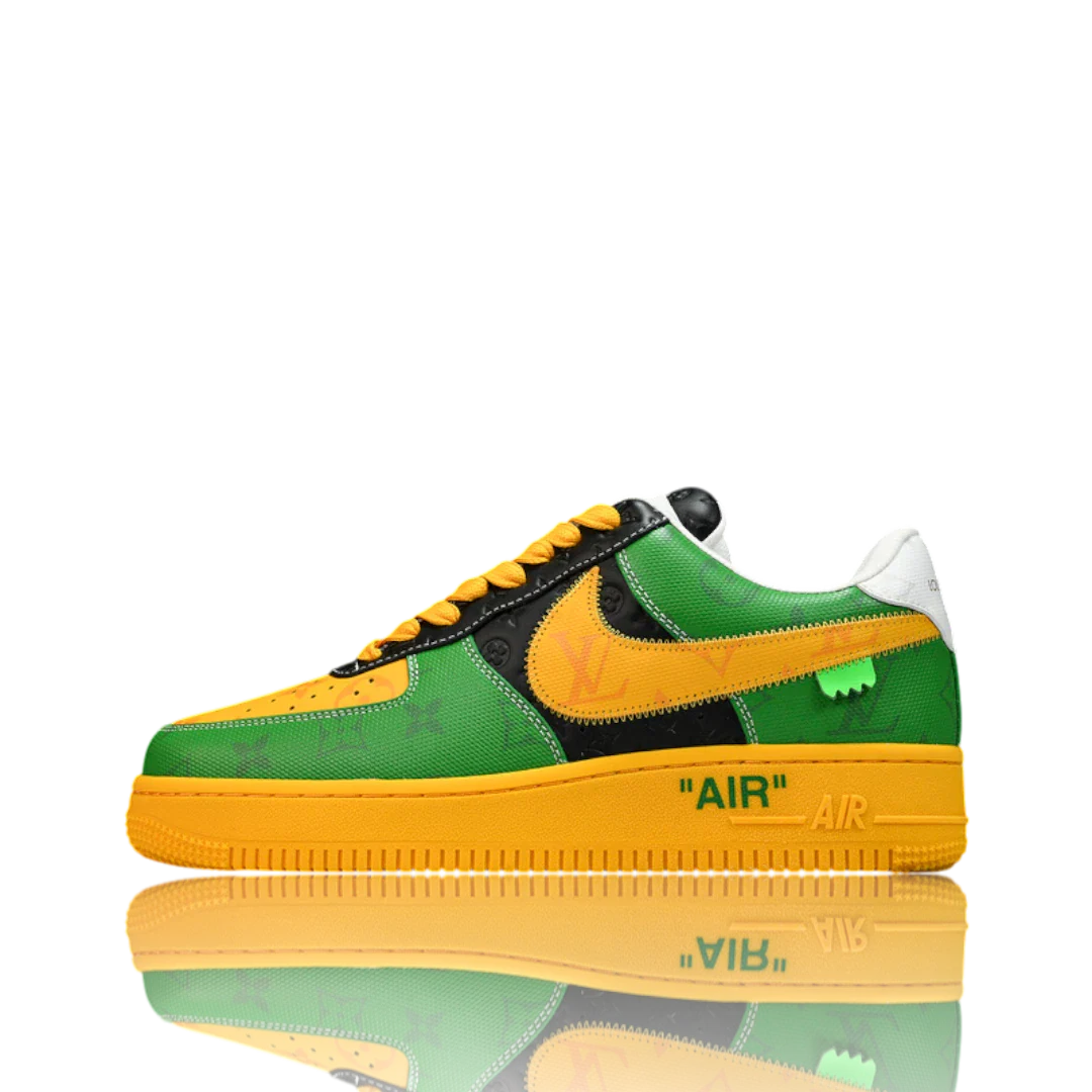 Louis Vuittоп x AF1 By Virgil Abloh 'Black Green Yellow'