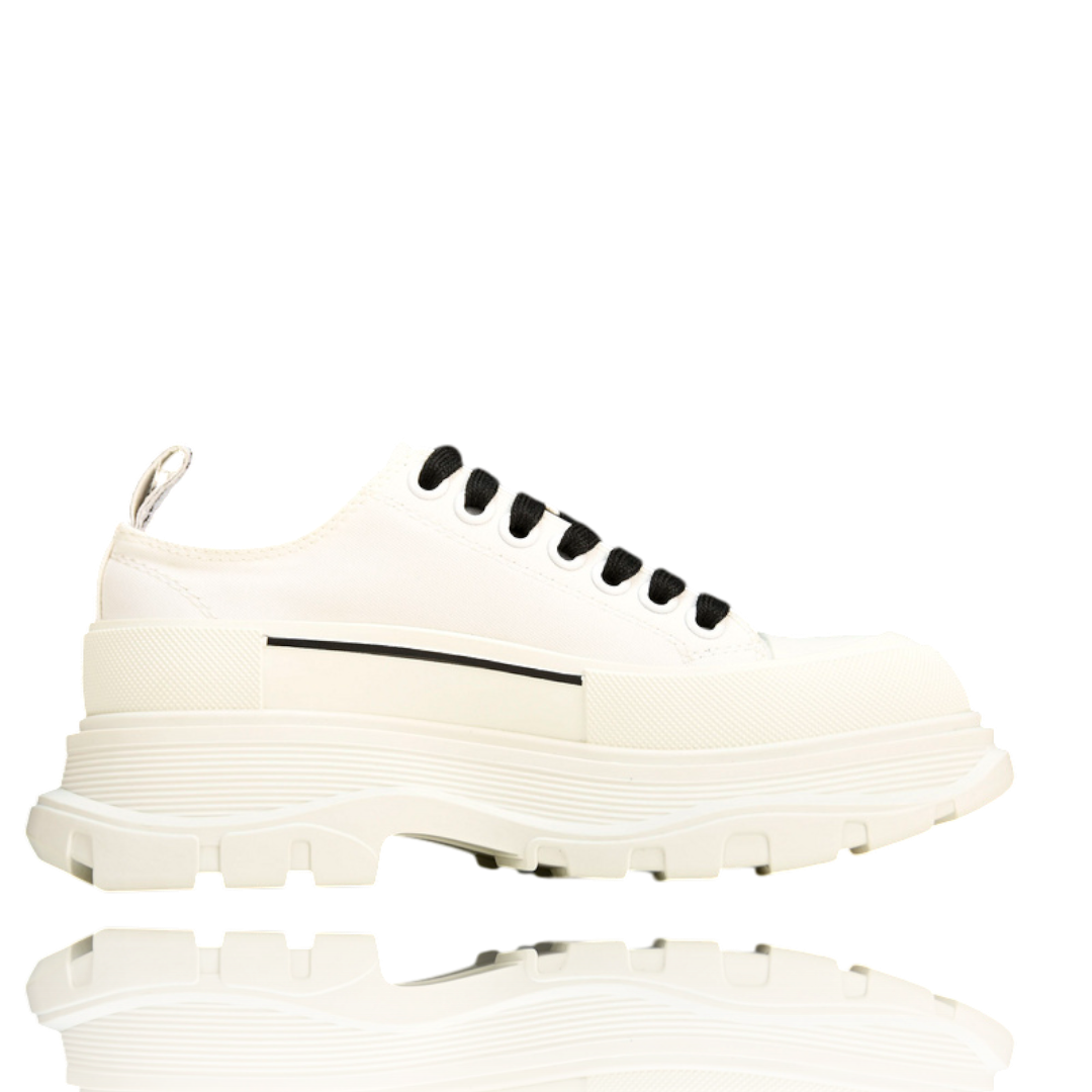McQueen Tread Slick Low  Graffiti 'White'