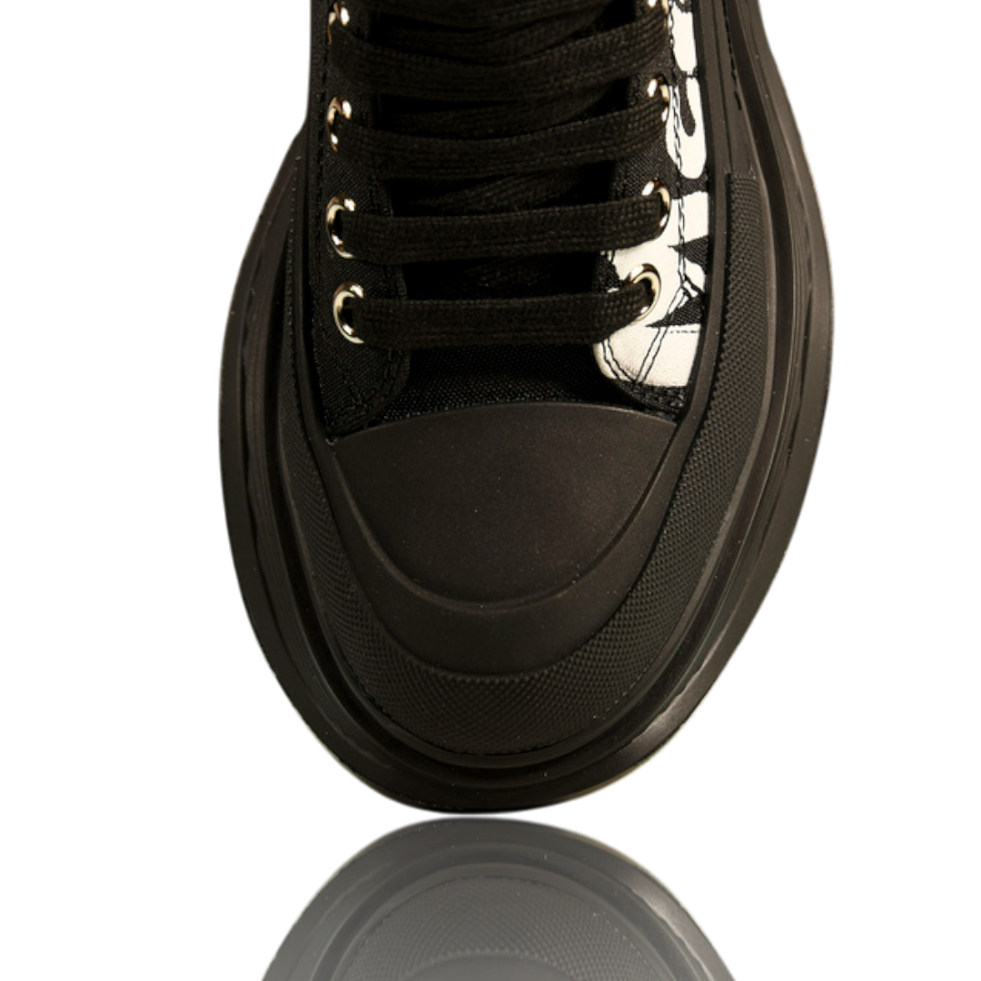 McQueen Tread Slick Boot  Graffiti 'Black'