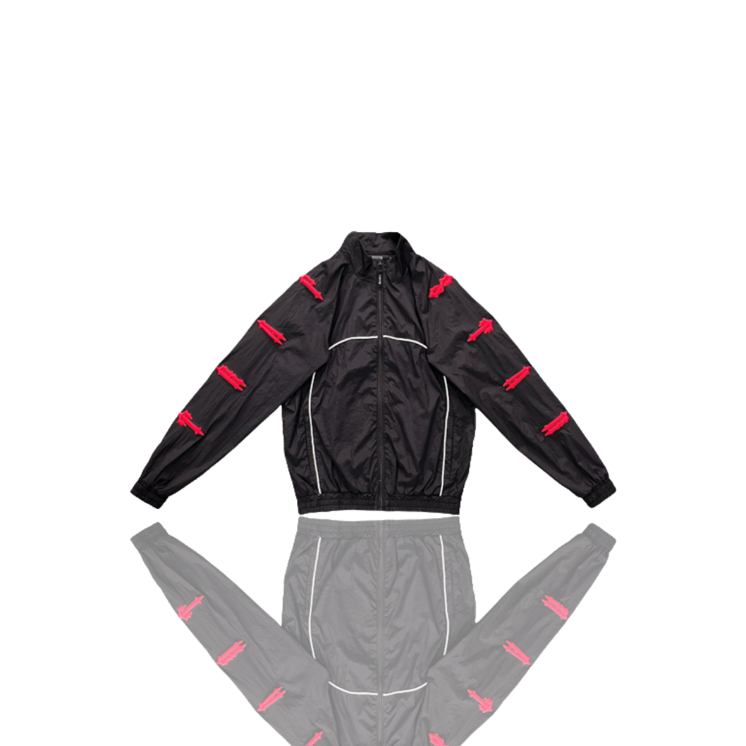 Trapstar Red & Black Irongate 2.0 Shell Tracksuit