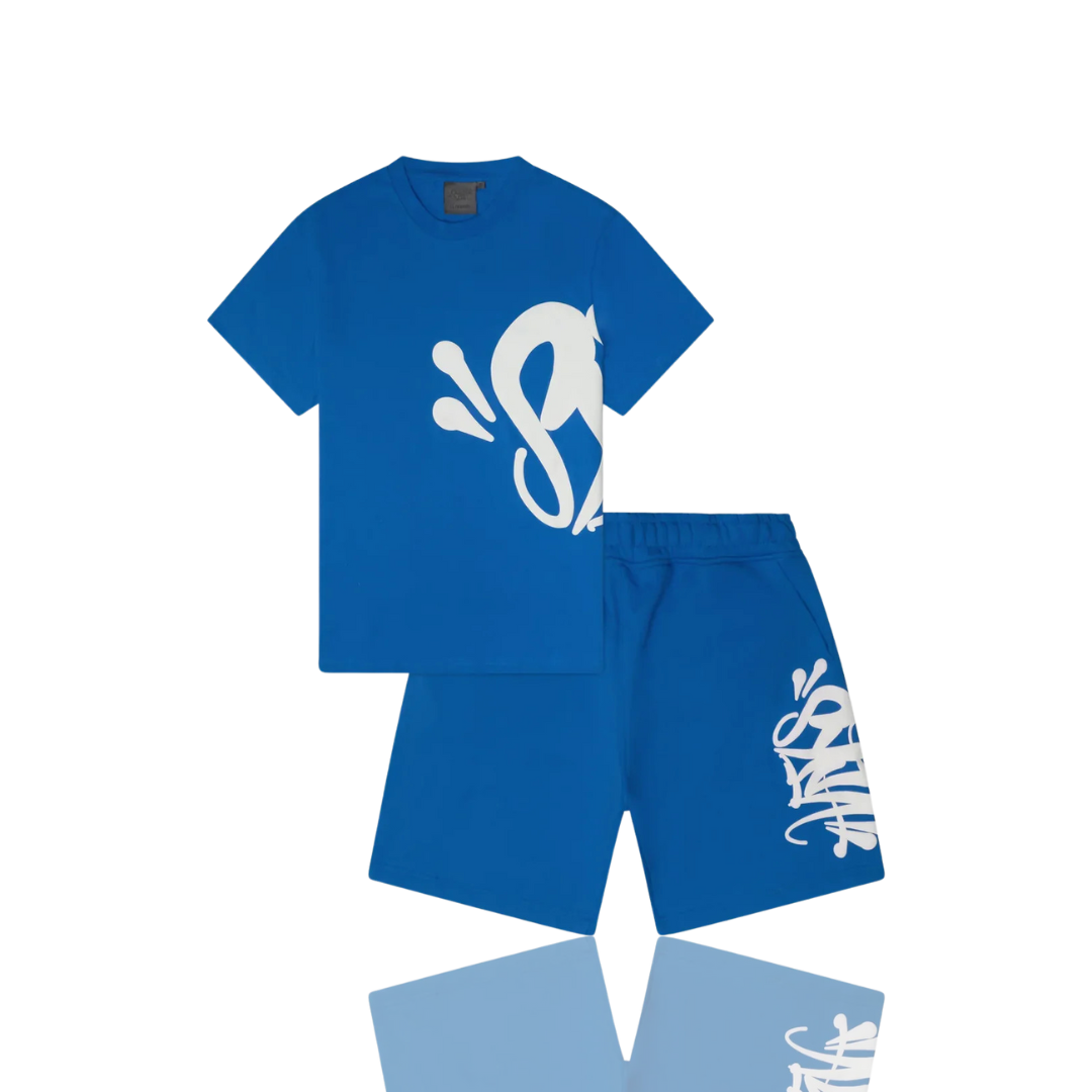 Syna World Team Logo Blue Twin Set