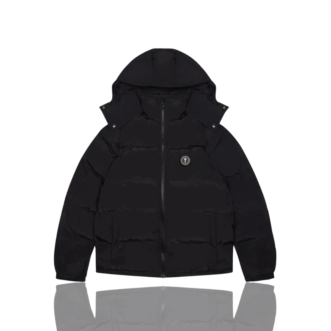 Trapstar Black Irongate Hooded Puffer