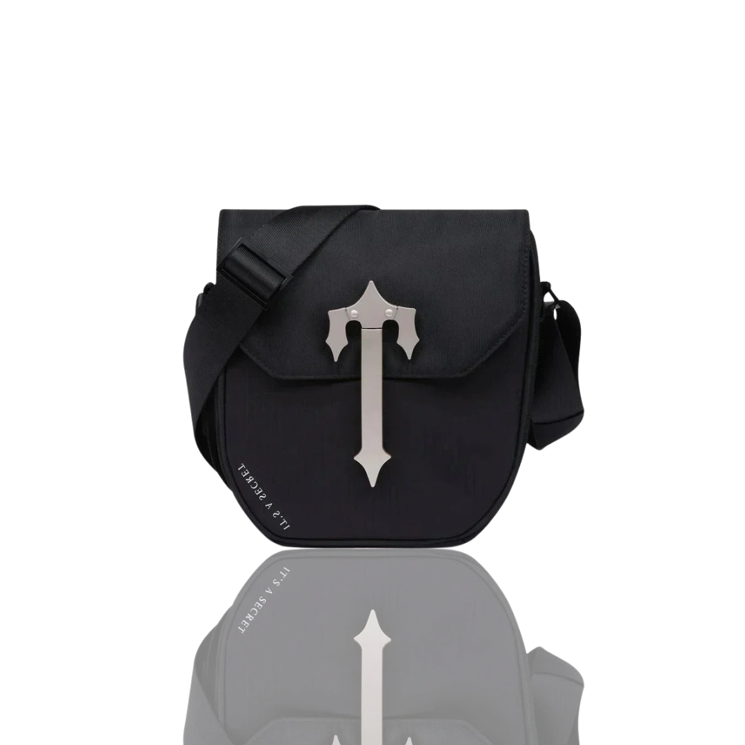 Trapstar Black & Silver Cobra T Messenger Bag