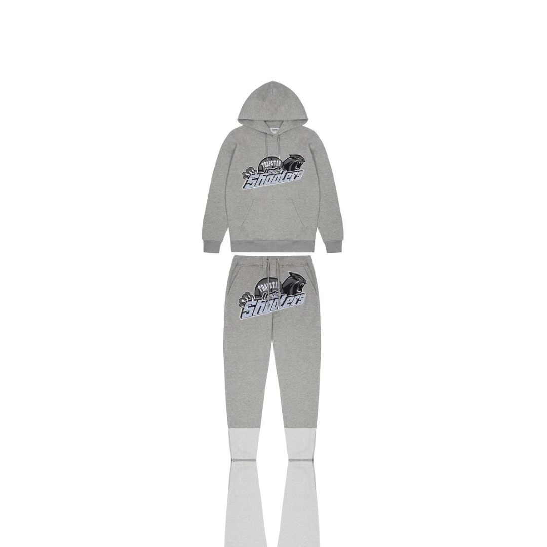 Trapstar Grey & Sky Blue London Shooters Tracksuit
