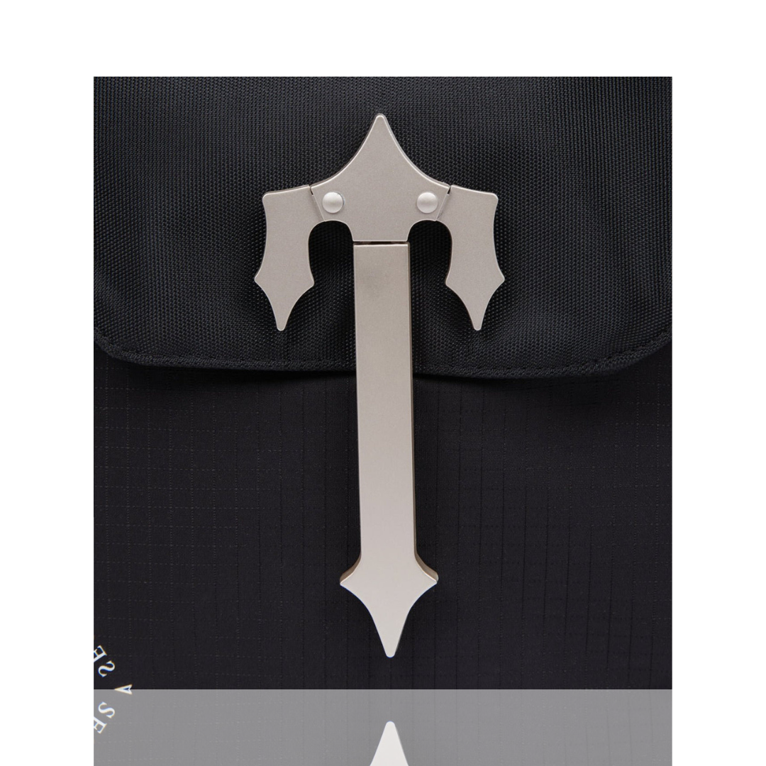 Trapstar Black & Silver Cobra T Messenger Bag