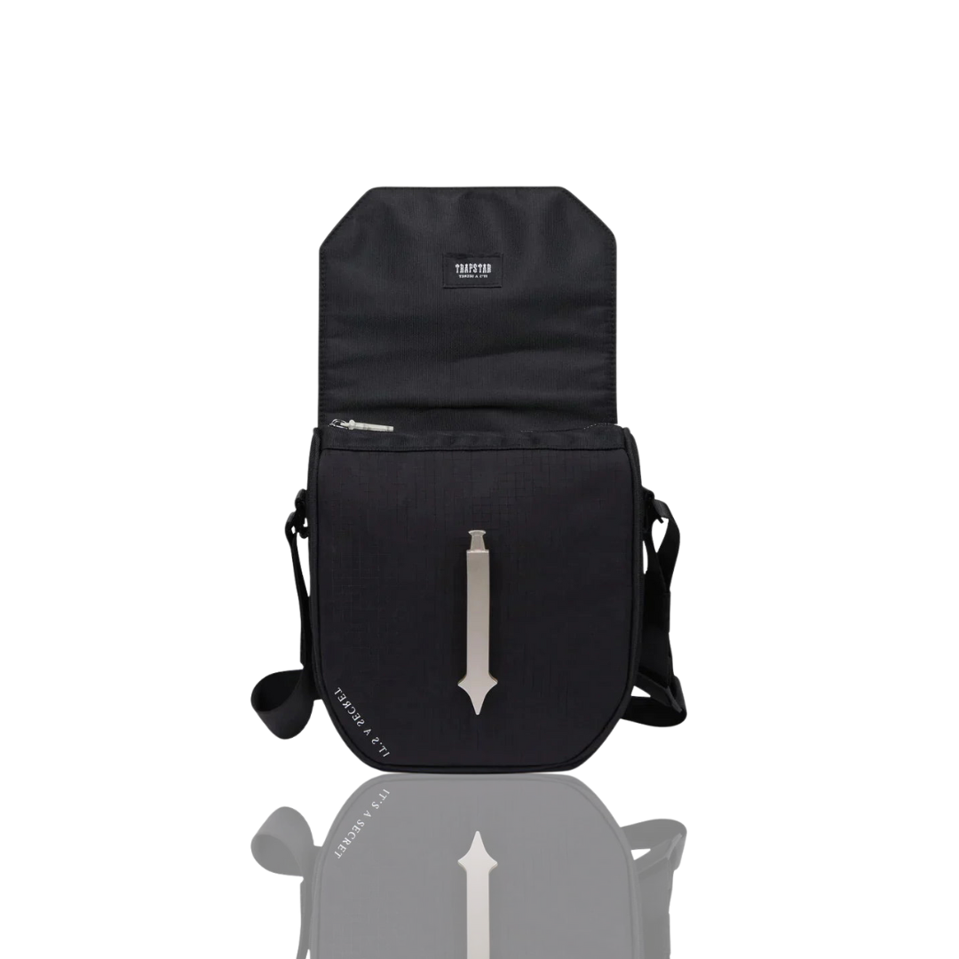 Trapstar Black & Silver Cobra T Messenger Bag