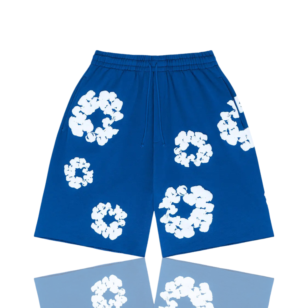 Denim Tears Blue ‘The Cotton Wreath’ Shorts