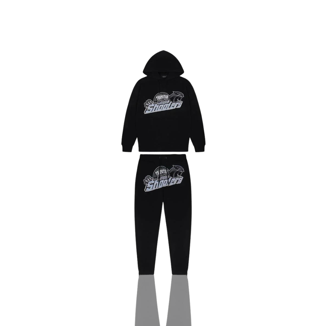 Trapstar Black & Sky Blue London Shooters Tracksuit