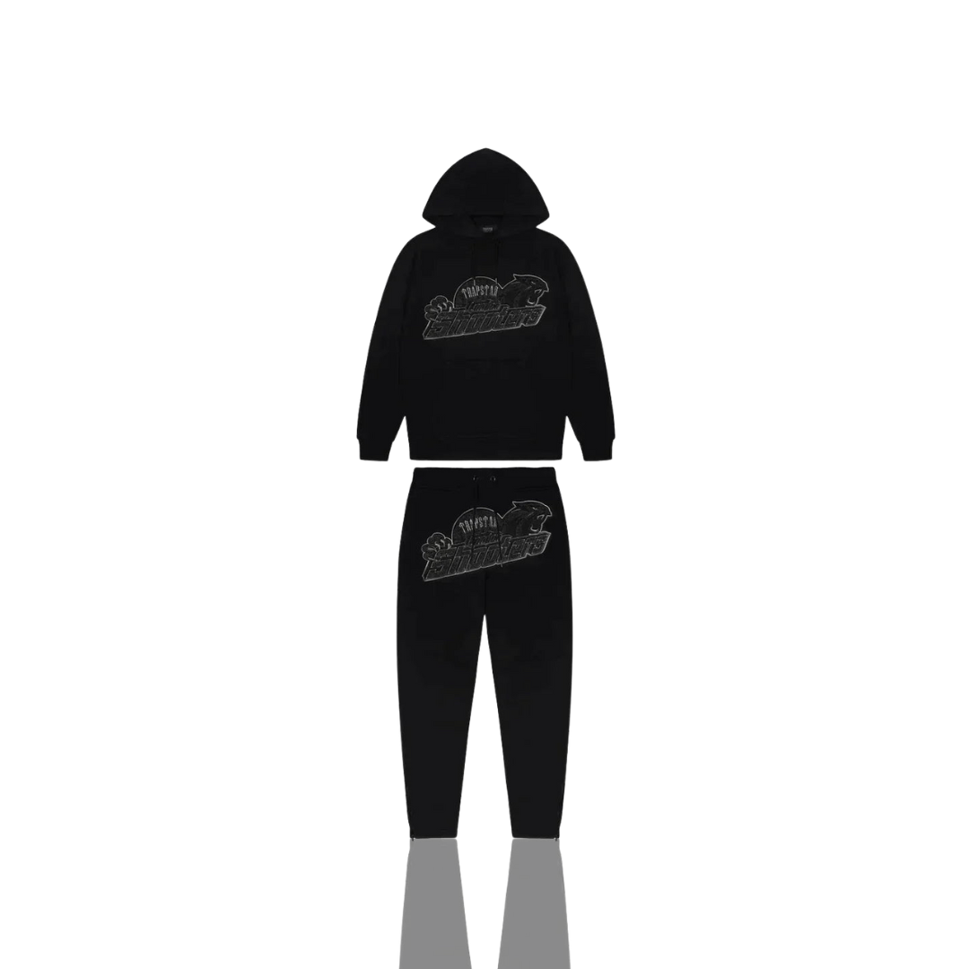 Trapstar Black Monochrome London Shooters Tracksuit