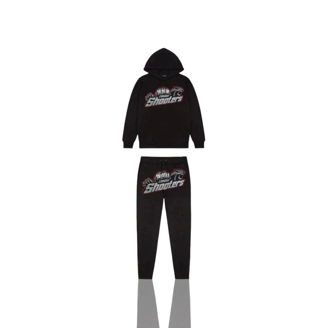 Trapstar Black & Red London Shooters Tracksuit