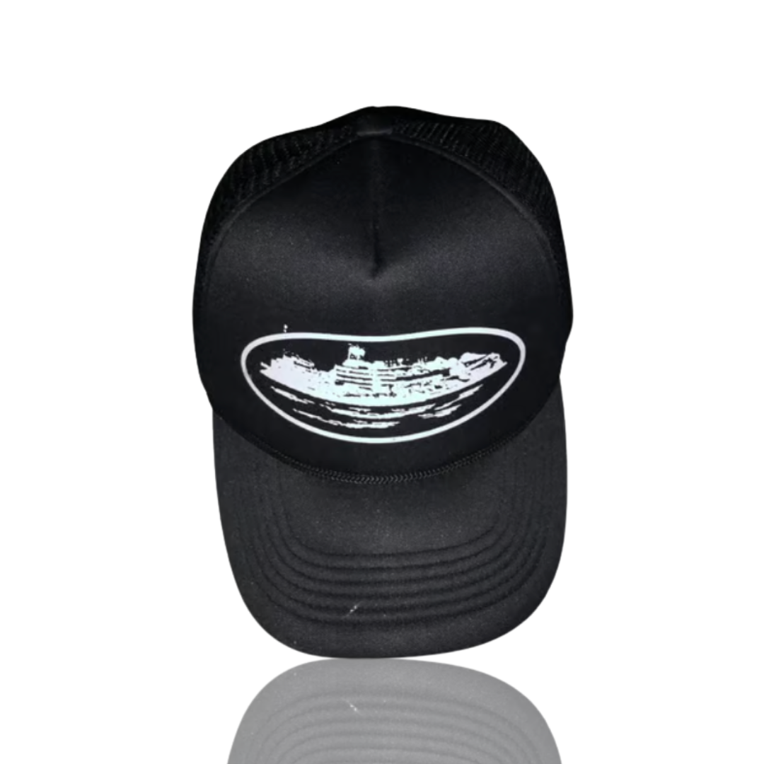 Corteiz Black Alcatraz Hat