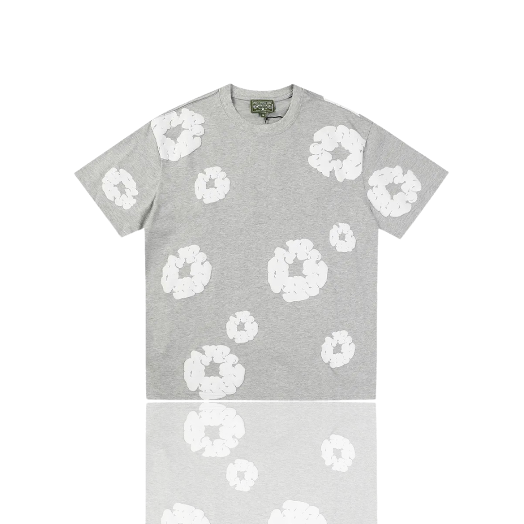 Denim Tears Grey ‘The Cotton Wreath’ T-Shirt