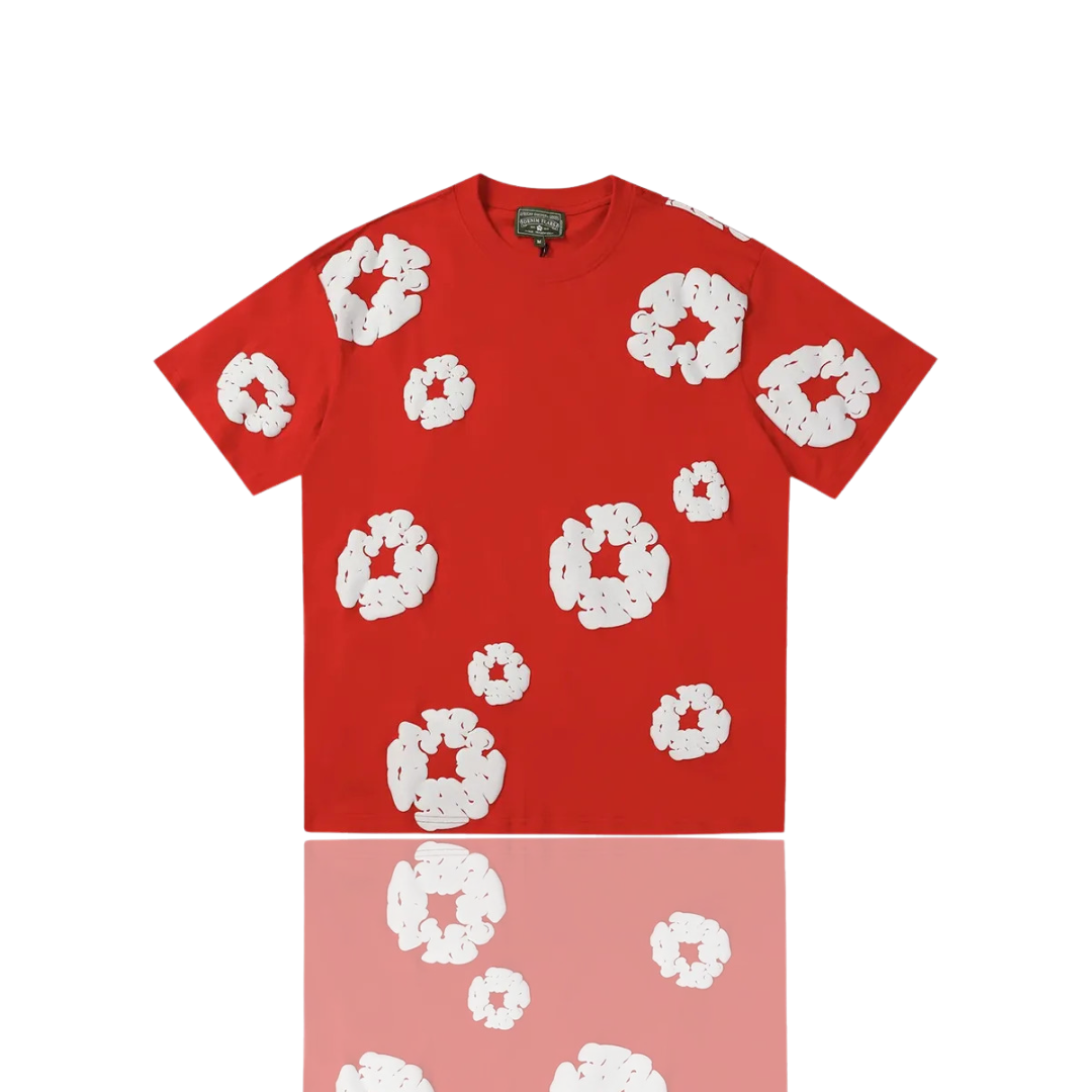 Denim Tears Red ‘The Cotton Wreath’ T-Shirt