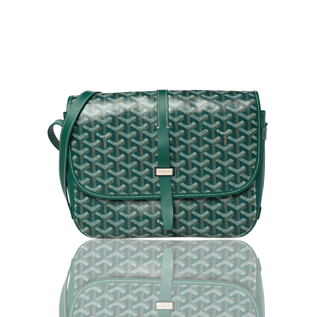 Green Goyard Messenger Bag