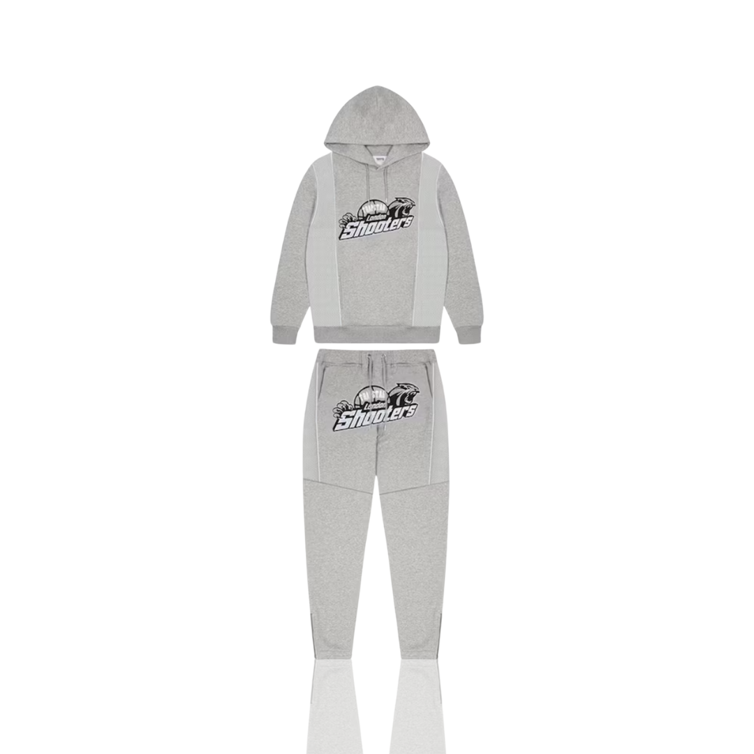 Trapstar Grey & Blue Technical London Shooters Tracksuit