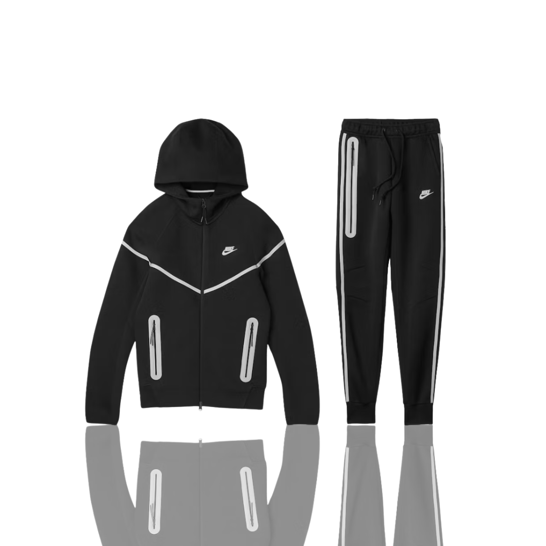 Black Reflective Tech Fleece