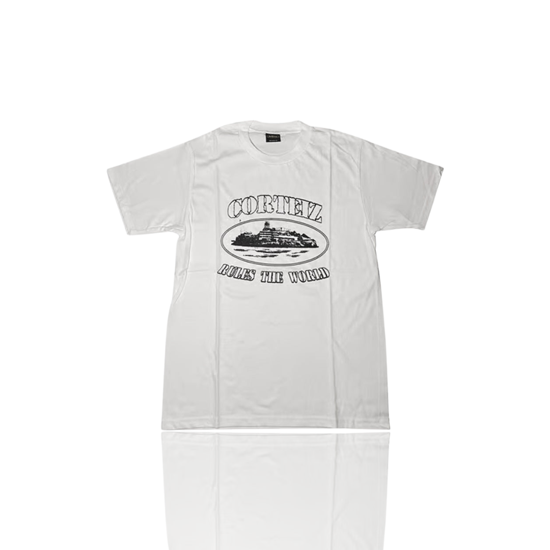 Corteiz WHITE & BLACK RTW ALCATRAZ T SHIRT