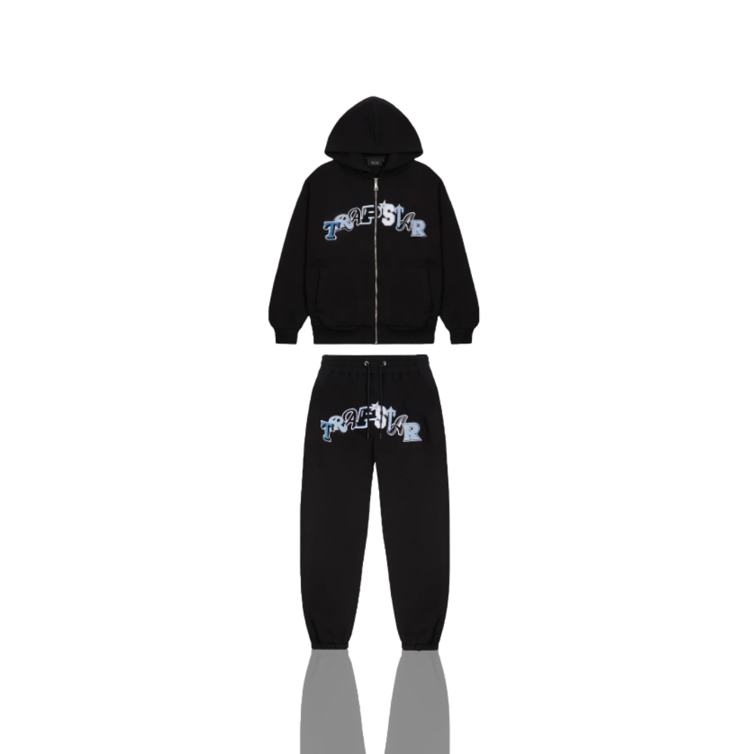 Trapstar BLACK MONOCHROME EDITION WILDCARD TRACKSUIT