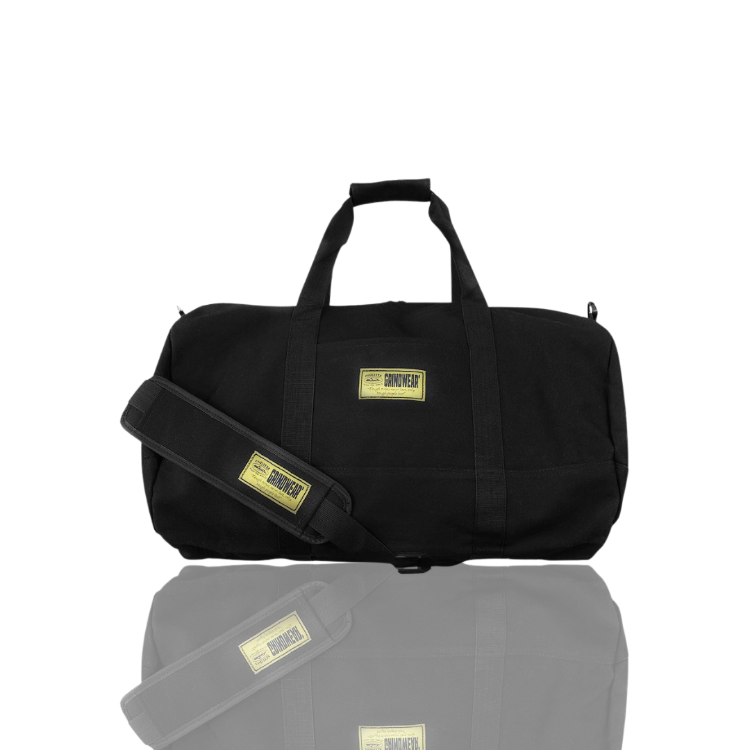 Corteiz BLACK ALCATRAZ GRINDWEAR DUFFLE BAG