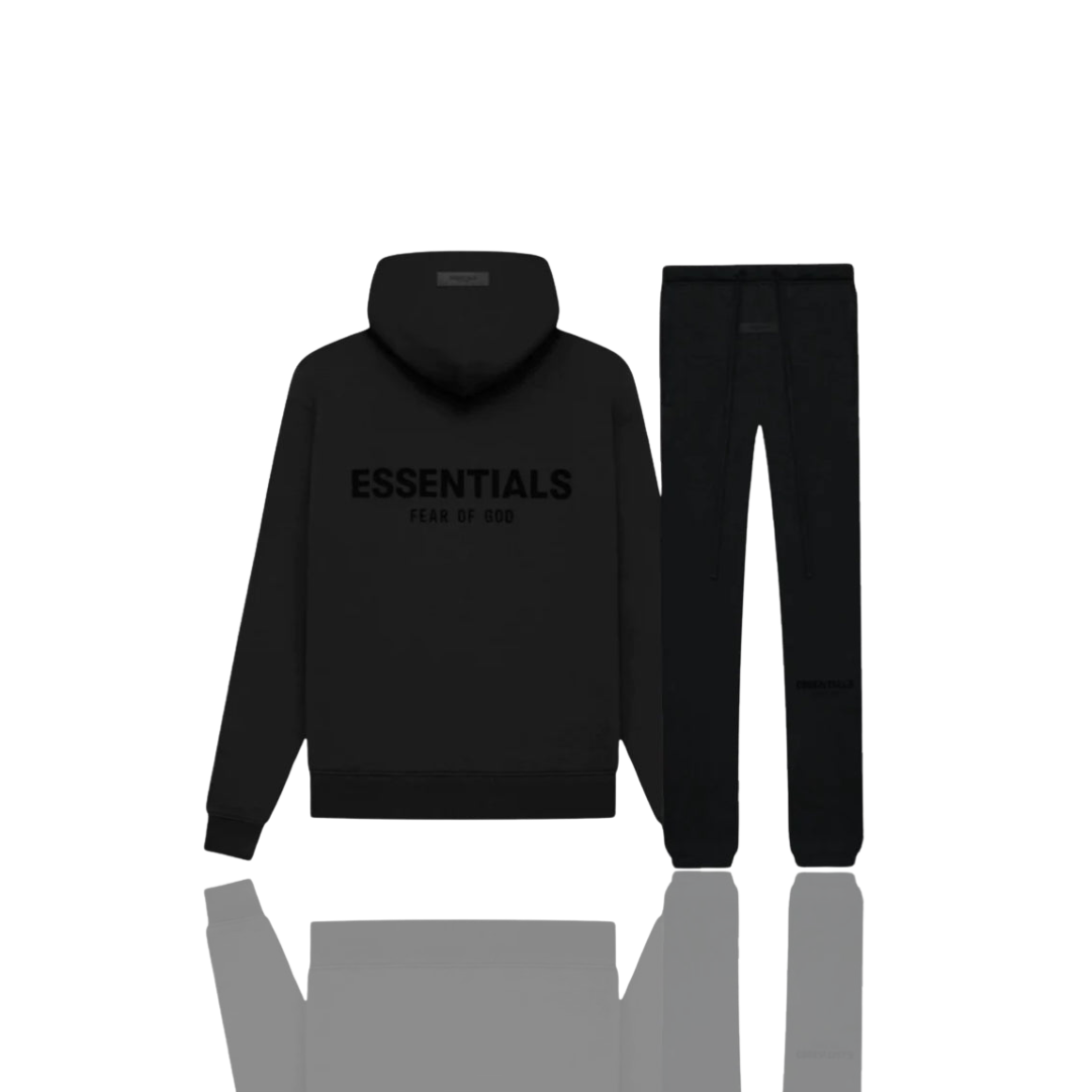 Essentials Black SS22 Tracksuit