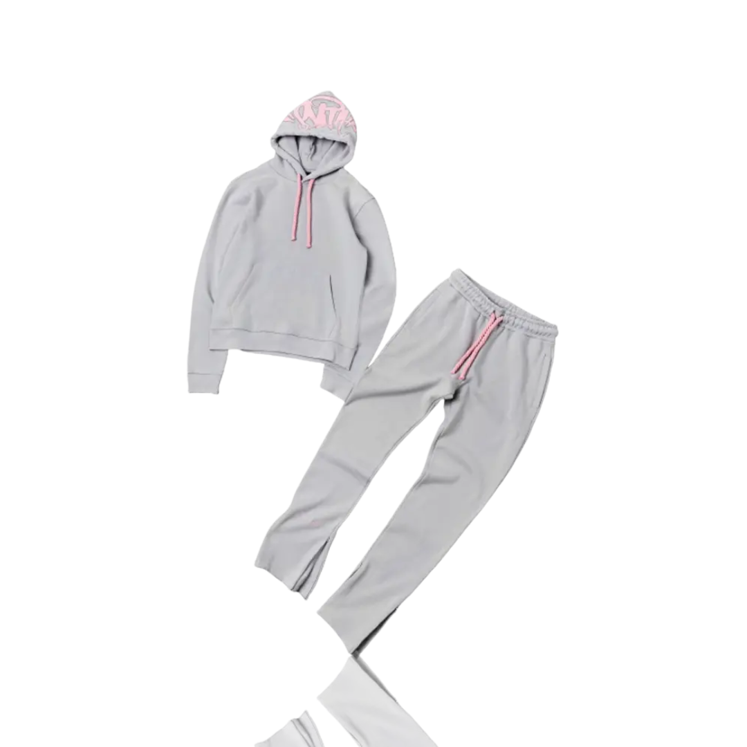 Grey & Pink Syna Tracksuit