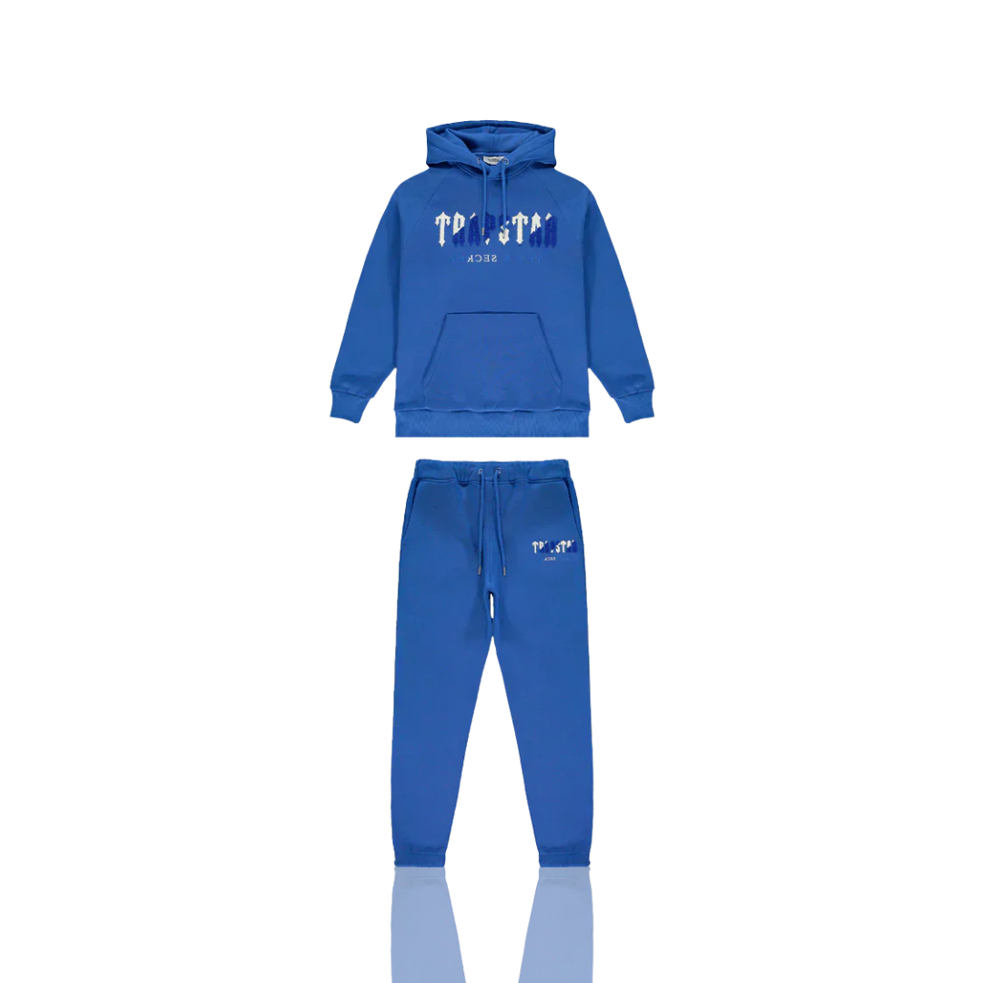 Trapstar Dazzling Blue Chenille Decoded Hooded Tracksuit