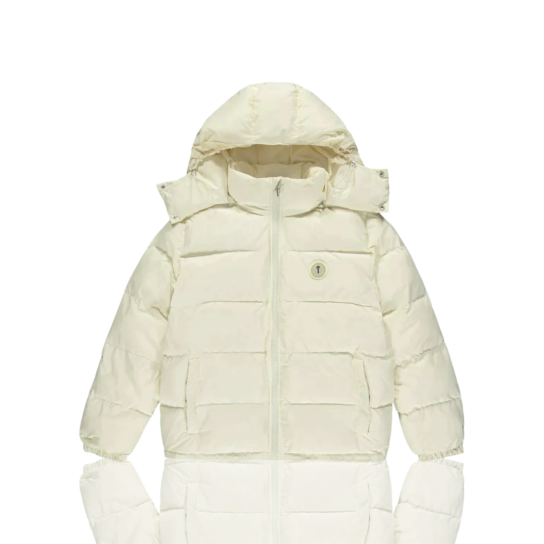 Trapstar Cream Irongate Hooded Puffer